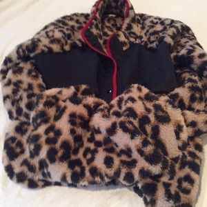 Leopard Furred Pull Over